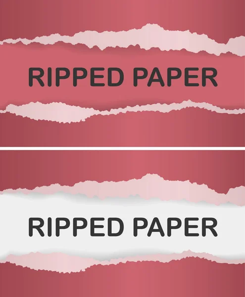 Realistic ripped paper — Stock Vector