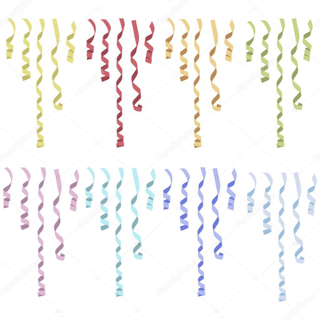 Multicolor streamers collection