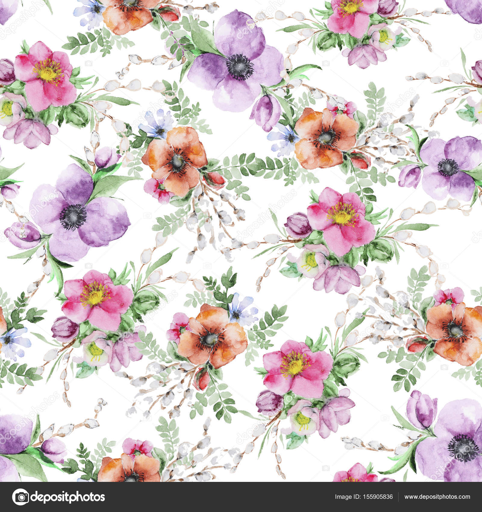 Aquarelle Fleur Imprimer Photographie Ivofet 155905836