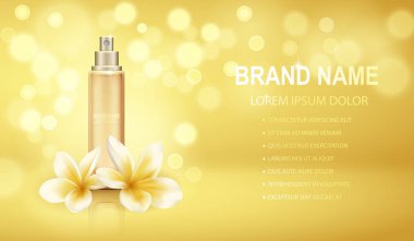 Turkuaz gerçekçi parfüm şişesi