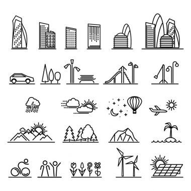 Kentsel satır simgeler