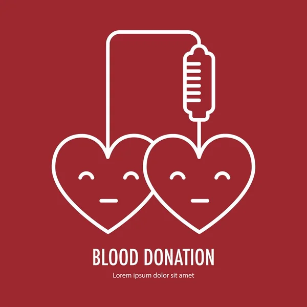 Donar sangre diseño — Archivo Imágenes Vectoriales