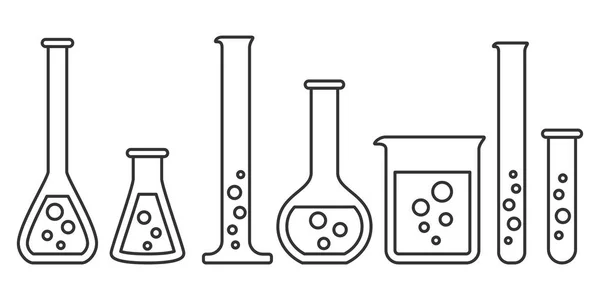 Εξοπλισμός για χημικό εργαστήριο — Διανυσματικό Αρχείο