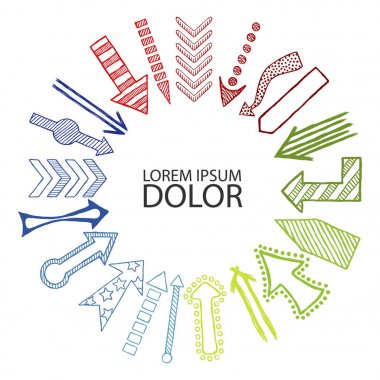 El çekilmiş Merkezi'nde yönetmen oklar