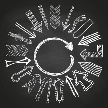 El çekilmiş Merkezi'nde yönetmen oklar