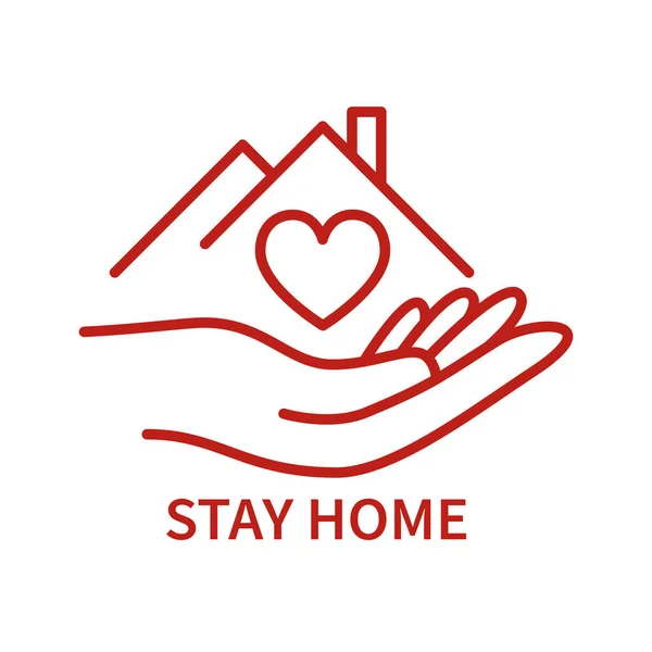 Stay home icon — Stock Vector