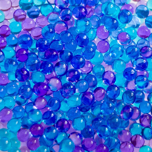 블루 젤 공 양식 파란색 거품 추상적인 배경 — 스톡 사진