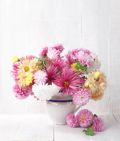 Bouquet of colorful chrysanthemums . — Stock Photo, Image