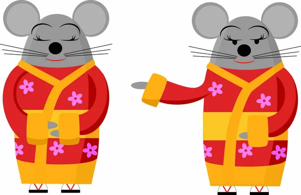 Kimono giymiş 2020 Fare Sembolü