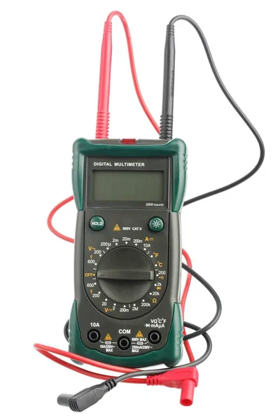 Digital multimeter with probes — Stock Photo, Image