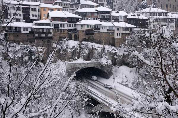 VehicularTunnel of Veliko Tarnovo in the Winter — Stock Photo, Image