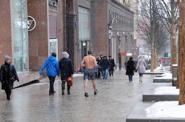 Entlang der Twerskaja Straße — Stockfoto