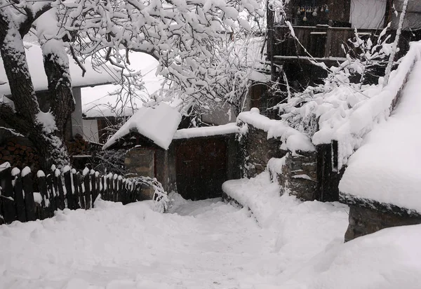 Residentail alan kış — Stok fotoğraf