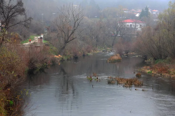 Veliko Tarnovo Bulgaria 2017年11月25日 该镇Asenov区的福吉下午 — 图库照片