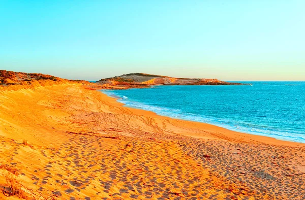 Αυστραλιανή παραλία στο ηλιοβασίλεμα — Φωτογραφία Αρχείου