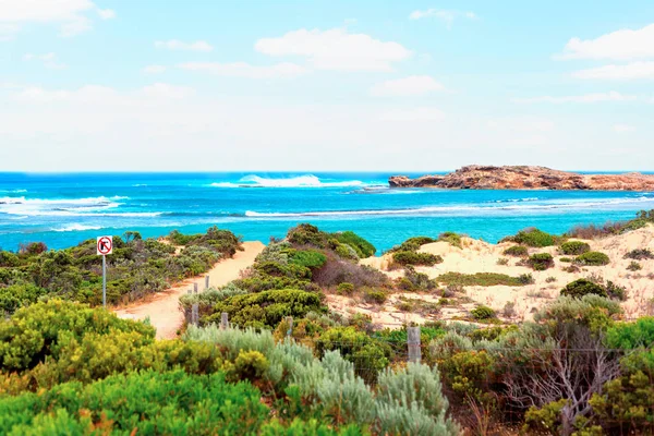 Playa australiana, Vista desde Bowman, Australia Meridional —  Fotos de Stock