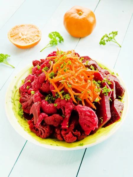 Marinated veggies with herbs — Stock Photo, Image