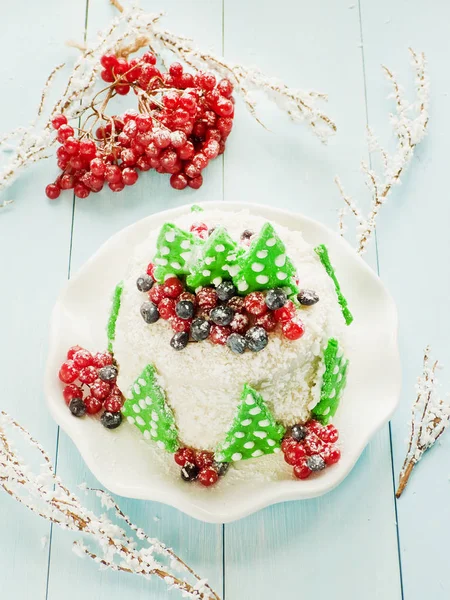 甜蜜冬季蛋糕 — 图库照片