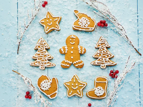 Galletas de jengibre de Navidad — Foto de Stock