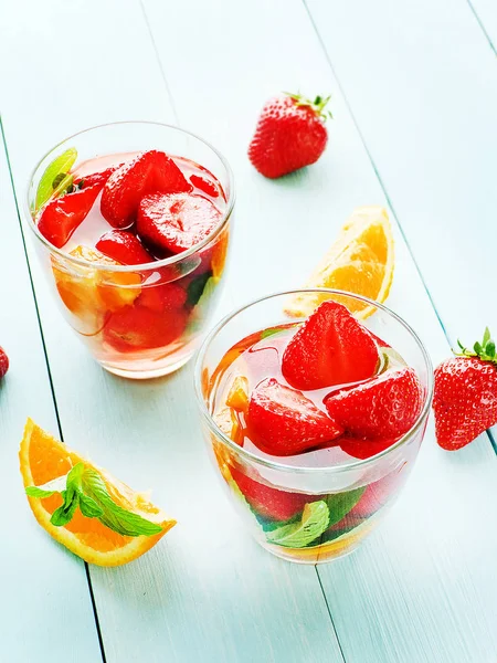 Strawberry orange compote — Stock Photo, Image