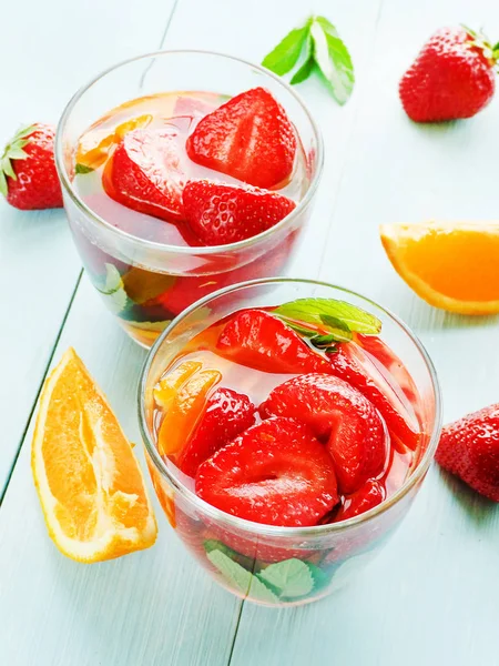 Strawberry orange compote — Stock Photo, Image