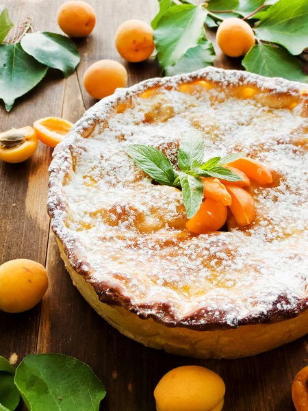 Pastel de albaricoque dulce — Foto de Stock