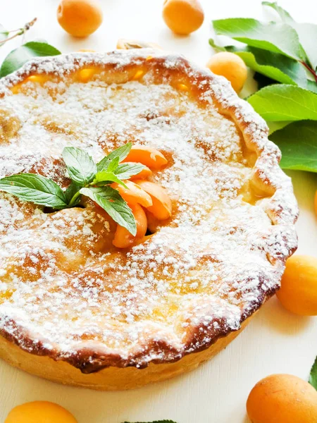 Dolce torta di albicocche — Foto Stock