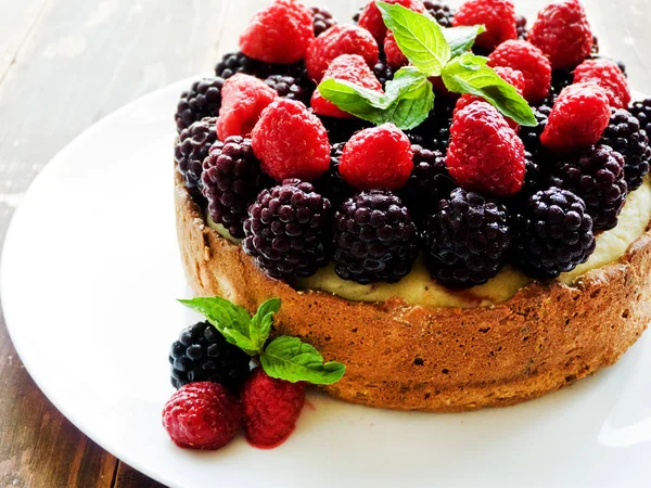 Tarta de queso recién horneada — Foto de Stock