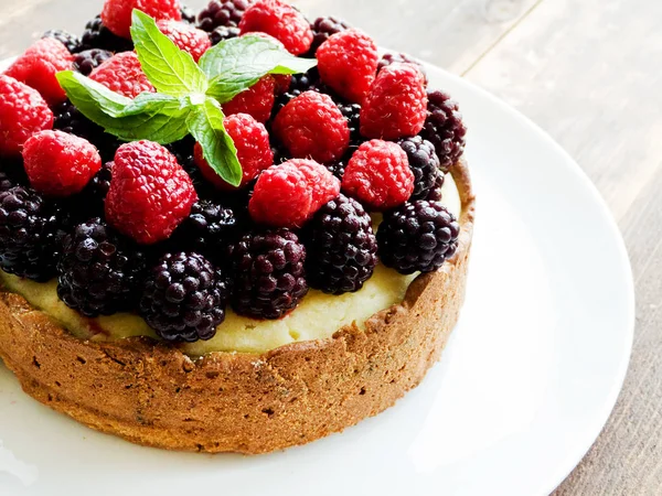 Tarta de queso recién horneada — Foto de Stock