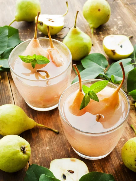 Sweet pear compote — Stock Photo, Image