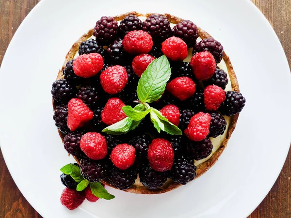 Tarta de queso recién horneada — Foto de Stock