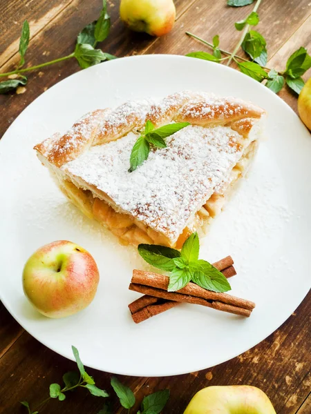 Zoete appeltaart — Stockfoto