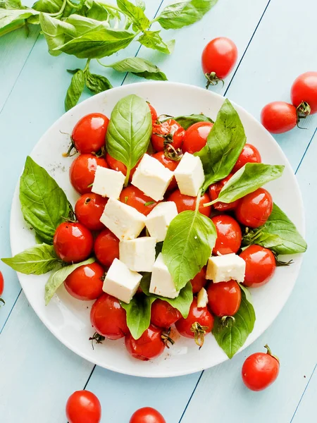 Bakade tomater och ost — Stockfoto