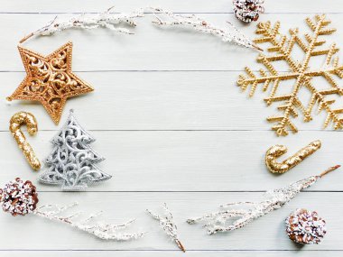 Noel ornsments arka plan