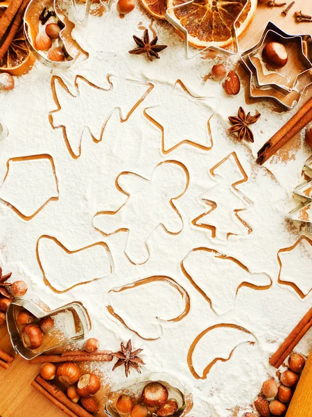 Hintergrund Weihnachtsbacken — Stockfoto