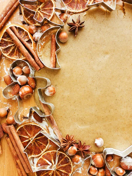 Vánoční pečení pozadí — Stock fotografie