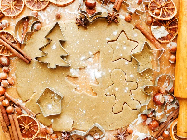 Hintergrund Weihnachtsbacken — Stockfoto