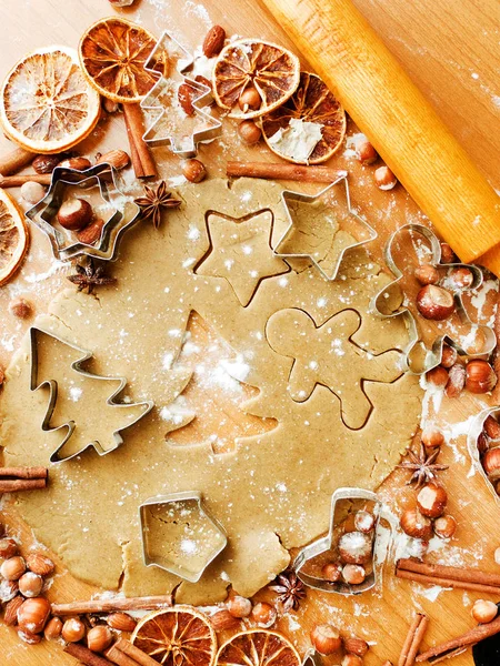 Julen bakning bakgrund — Stockfoto