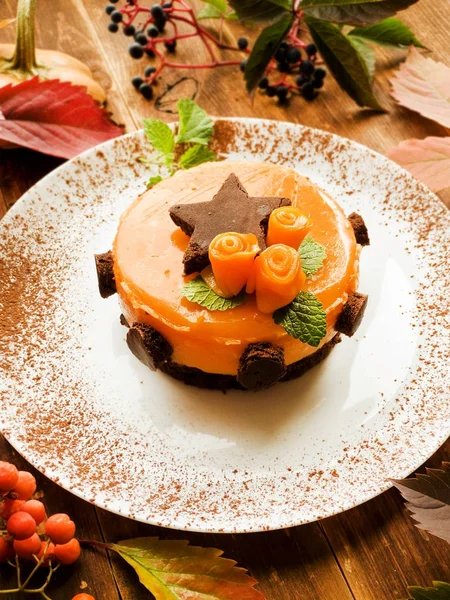 Sweet pumpkin cake — Stock Photo, Image