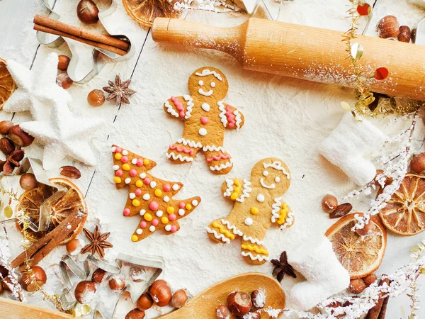 Hintergrund Weihnachtsbacken — Stockfoto