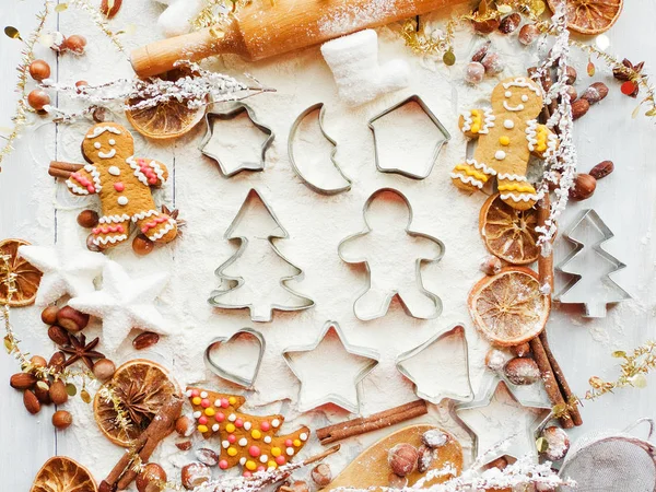 Hintergrund Weihnachtsbacken — Stockfoto