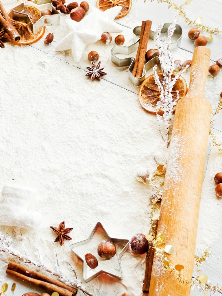 Christmas baking background