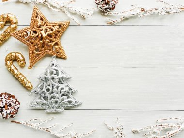 Noel ornsments arka plan