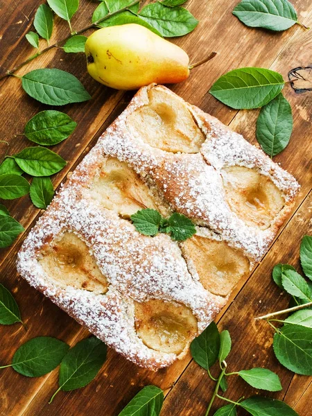 Torta de pêra doce — Fotografia de Stock