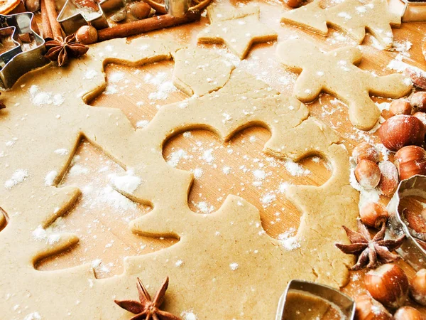 Hintergrund Weihnachtsbacken — Stockfoto