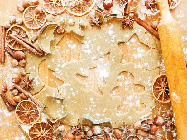 Christmas baking background — Stock Photo, Image