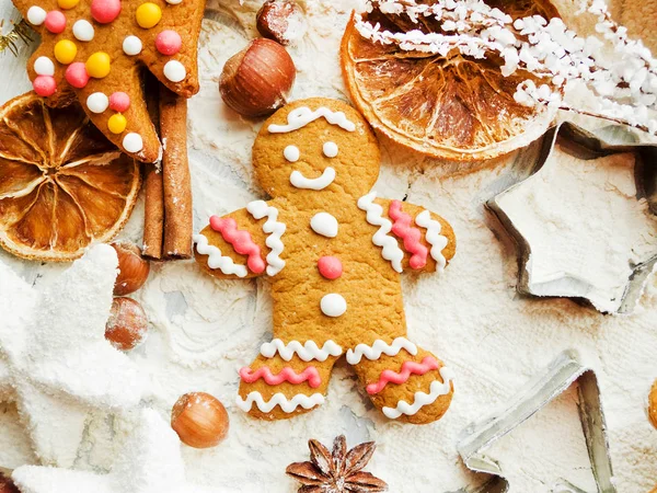 Christmas baking background — Stock Photo, Image