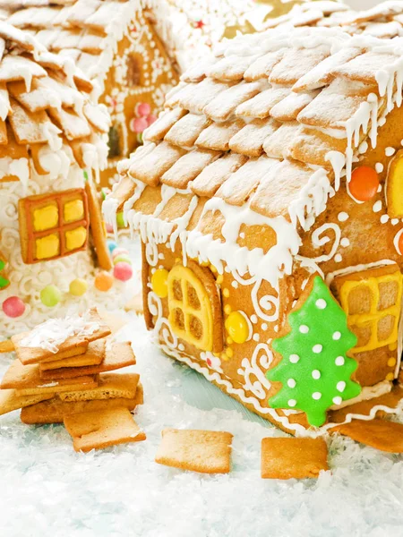 Kerstmis peperkoek huis — Stockfoto