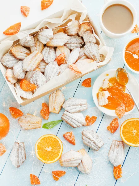 Französisches Dessert Madeleines — Stockfoto