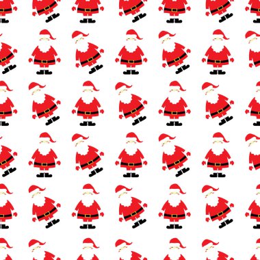 Noel Baba kusursuz arka plan vektör çizimi